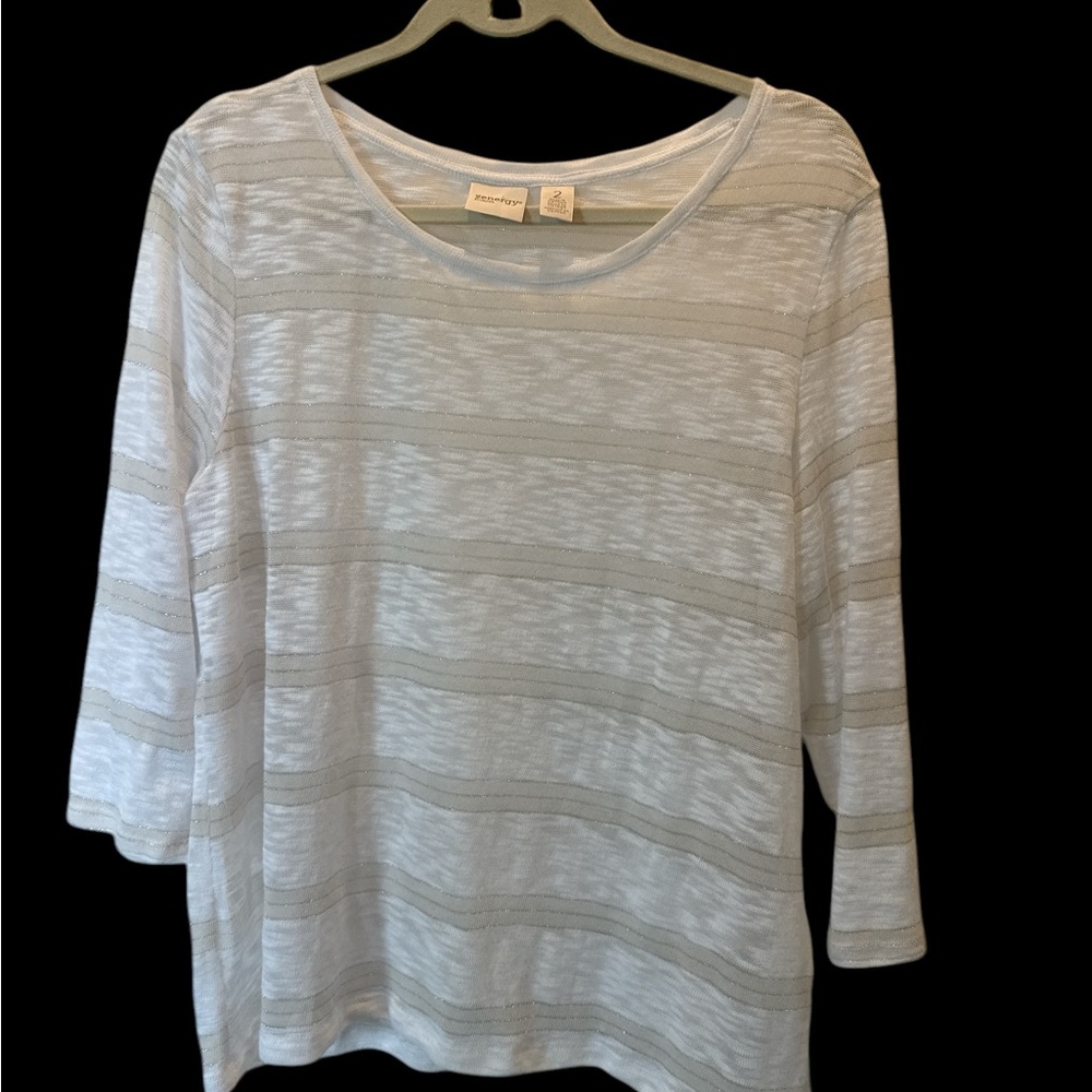 Women's Chicos Travelers Collection Shimmer shear Sweater